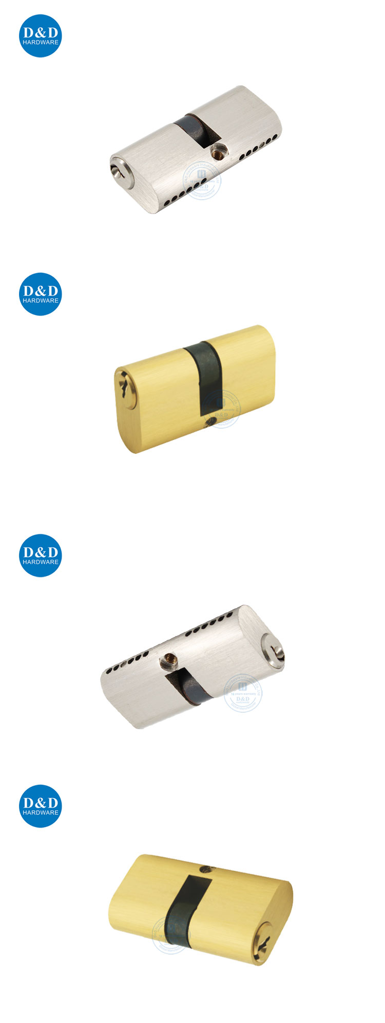 Euro lock cylinder Double Open Verrouillage