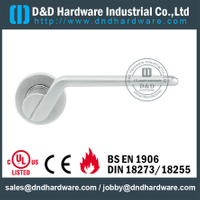 Couler la poignée de levier en acier inoxydable solide pour les portes de bureau-DDSH199