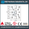 Charnière de porte de sécurité double SS316-DDSS013