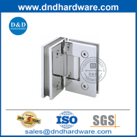 Acier inoxydable à 90 degrés de porte en verre sans cadre Hinges-DDGH002