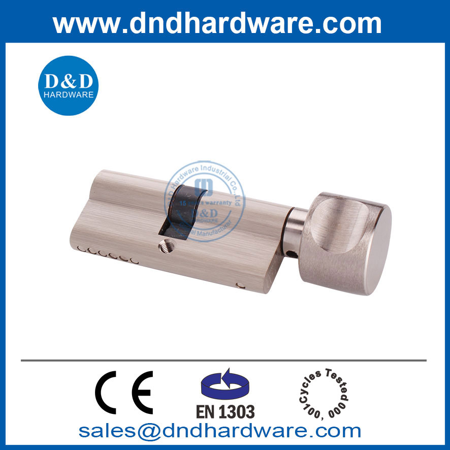 EN1303 Satin Nickel Solid Brass Commercial Lock Cylinder pour le marché européen-DDLC001