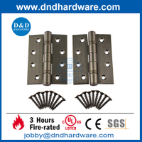 SS304 UL Antique Fire en laiton noté 2BB Porte Hinge-DDSS006-FR-5X4X3.4 mm