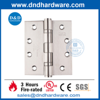 Fourniture de charnière de porte UL SUS304 Full Mortise Fire Fire nominal Butt Door Hinge -DDSS001-FR-4X3.5X3