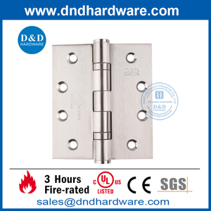UL répertorié SS201 Fire Classé Hinge des fesses pour la porte intérieure-DDSS001-FR-4X3.5X3
