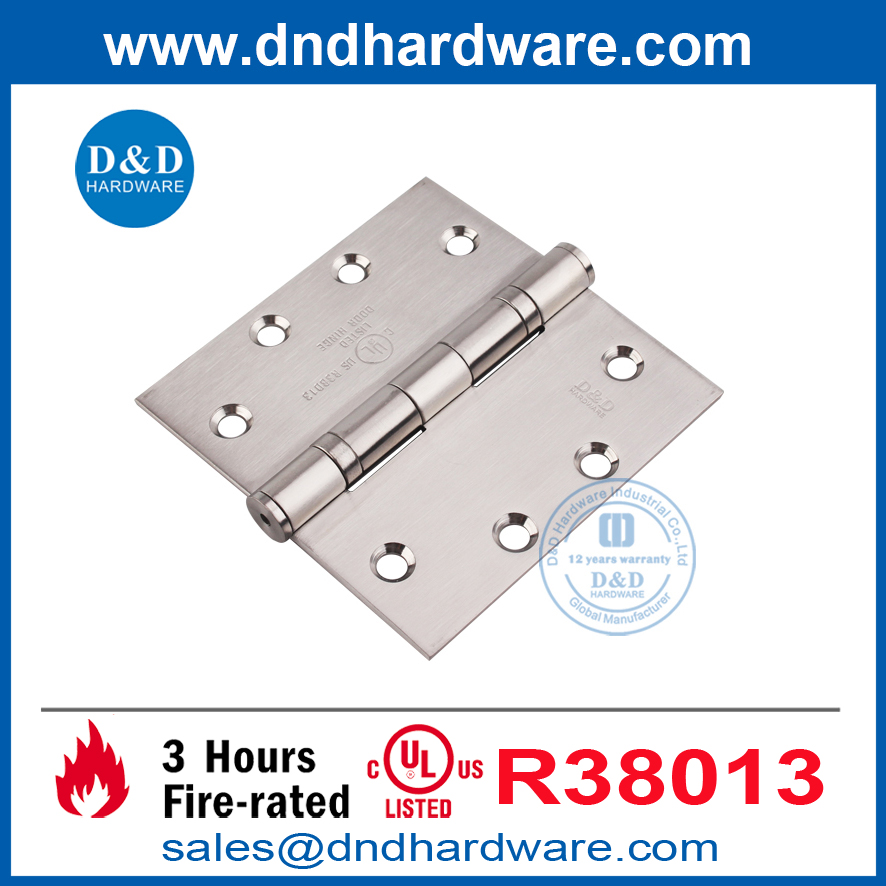 Hinges de porte d'entrée modernes en acier inoxydable 316 Hinges de porte en bois-DDSS002-FR-4.5x4.5x3.4