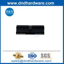 Cylindre en laiton de haute qualité 80 mm Double Keys Factory Black Door Lock Cylinder-DDLC003