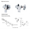 SS316 Indicateur de toilette Latch-Ddik006