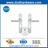 Corner rond en acier inoxydable Handle de levier avec plaque-DDTP003