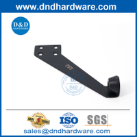Matt Black en acier inoxydable Arrêt de porte en tête sur la porte-DDDS026