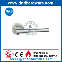 Grade 304 Poignée de levier de porte intérieure en argent sur rose rose-DDSH045