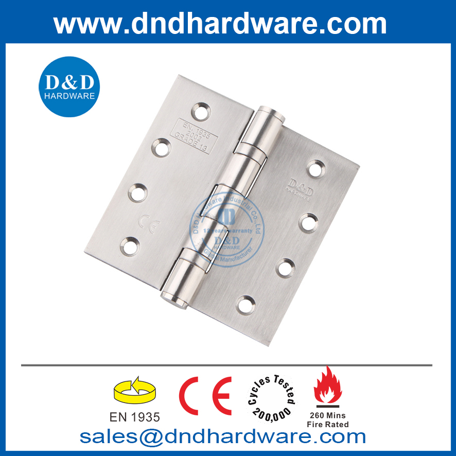 CE Mark Euro SS201 Fire Butt Hinge pour la porte externe-DDSS001-CE-4X4X3
