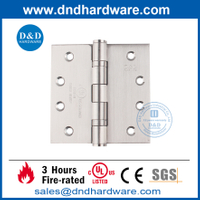 UL répertorié en acier inoxydable 304 Ball Buting Fire Butt Hinge-DDSS001-FR-4X4X3