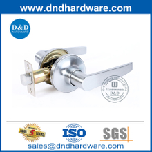 Satin Chrome Finish Lever Handle Lock Set pour le passage de la porte-DDLK070