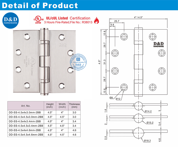 SS316 Hinge 
