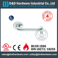 S304 Hollow U Forme de sécurité Fire de sécurité Poignée de porte de levier pour la porte en bois de bureau avec EN1906-DDTH001