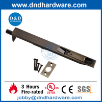 Boulon de porte à chouchou antique en acier inoxydable lourd pour porte métallique -ddb001