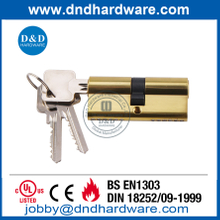 EN 1303 en laiton massif en laiton en laiton double cylindre Lock-DDLC003