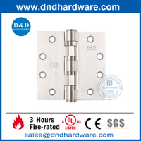 Types certifiés UL de charnière de porte coupe-feu en acier inoxydable 304 -DDSS004-FR