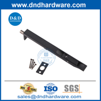 Acier inoxydable 8 pouces mate noire de porte en bois à chasse d'eau à floraison DDDB001