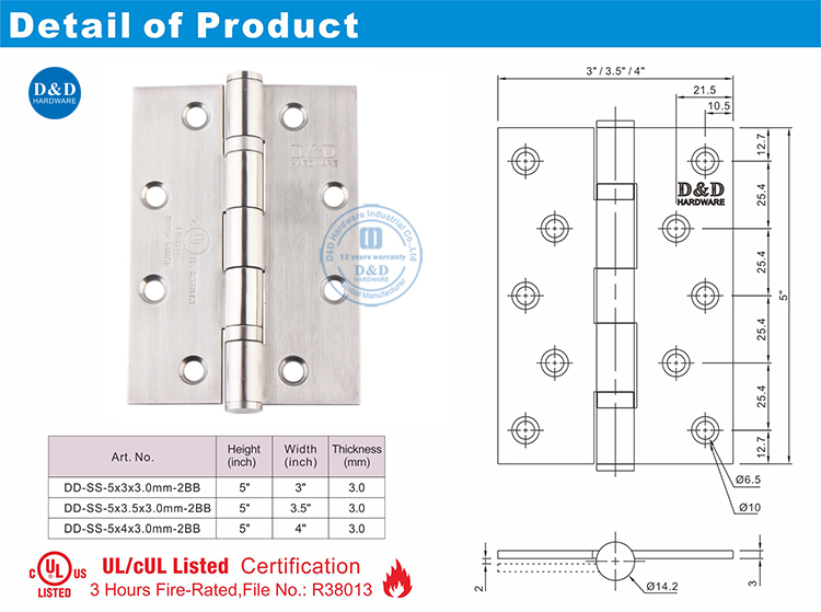 Paute &agrave; balle Porte de porte Hinge Porte 