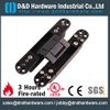Pandi de ponçage noir à 180 degrés lourds 3D Hinge cachée réglable pour la porte en métal-DDCH008-G40