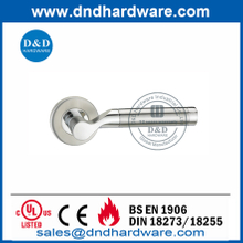 SS304 Round Lever Solid Exterior Door Mortrice Sash Lock Handle-DDSH047