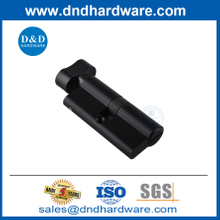 Cylindre ouvert unique pour la porte de la salle de bain Black 70 mm verrouillage de porte Cylindre-DDLC007