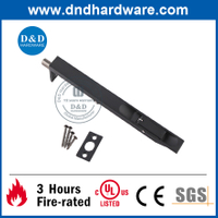 Boulon de porte à chasse d'eau noir en acier inoxydable lourd pour porte en acier -dddb001