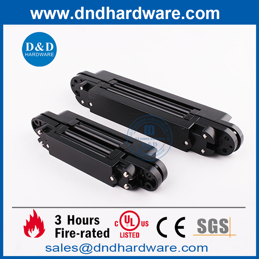 3d Matte Black Zinc Alliage Porte intérieure cachée Hinge-Ddch008-G40