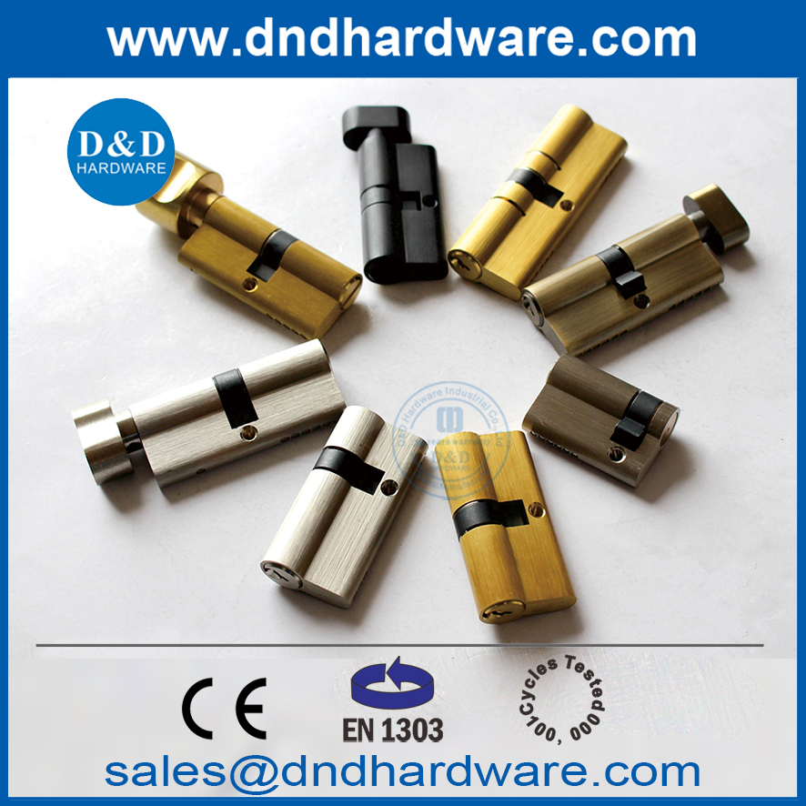 Haute sécurité Euro Classic Double Open Anti Drill Brass Door Lock Cylinders Core-DDLC008