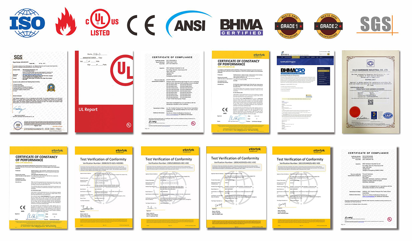 Certification D & D