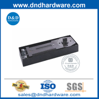 Porte de porte en verre Printemps à plancher avec couverture en acier inoxydable-DDFS222