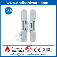 180 degrés en alliage de zinc argent 3D Réglable invisible Hinge-ddch008-G40