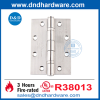 Ul Double Ball Bearring SS304 Modèle de 5 pouces Hinge de porte de feu- DDSS005-FR-5X3.5X3